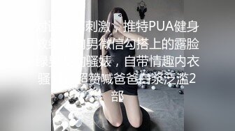 对话淫荡刺激，推特PUA健身教练肌肉男微信勾搭上的露脸绿男友的骚婊，自带情趣内衣骚叫声超赞喊爸爸白浆泛滥2部